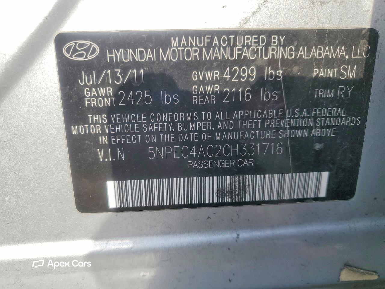 Hyundai Sonata 2012