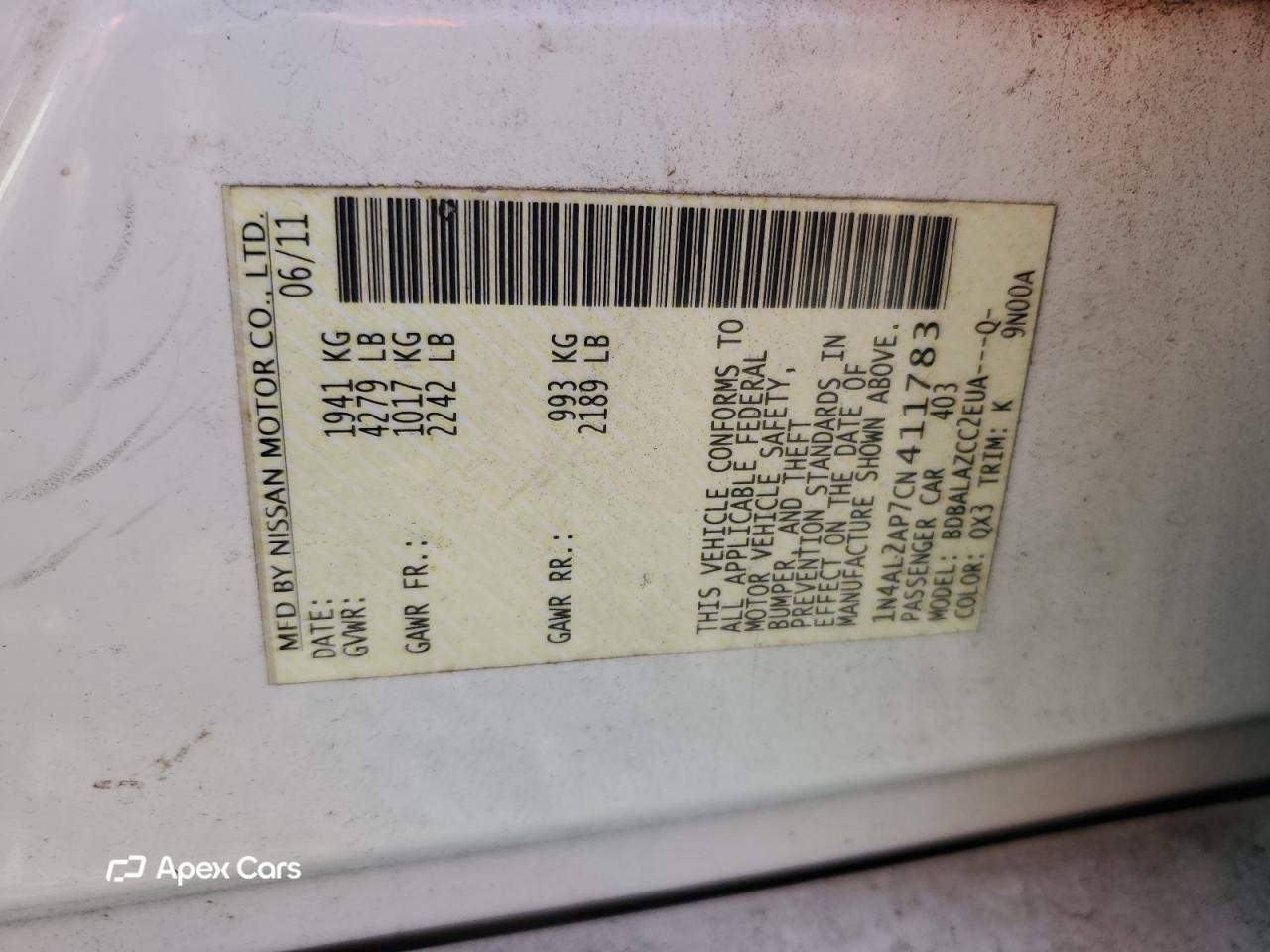 Nissan Altima 2012
