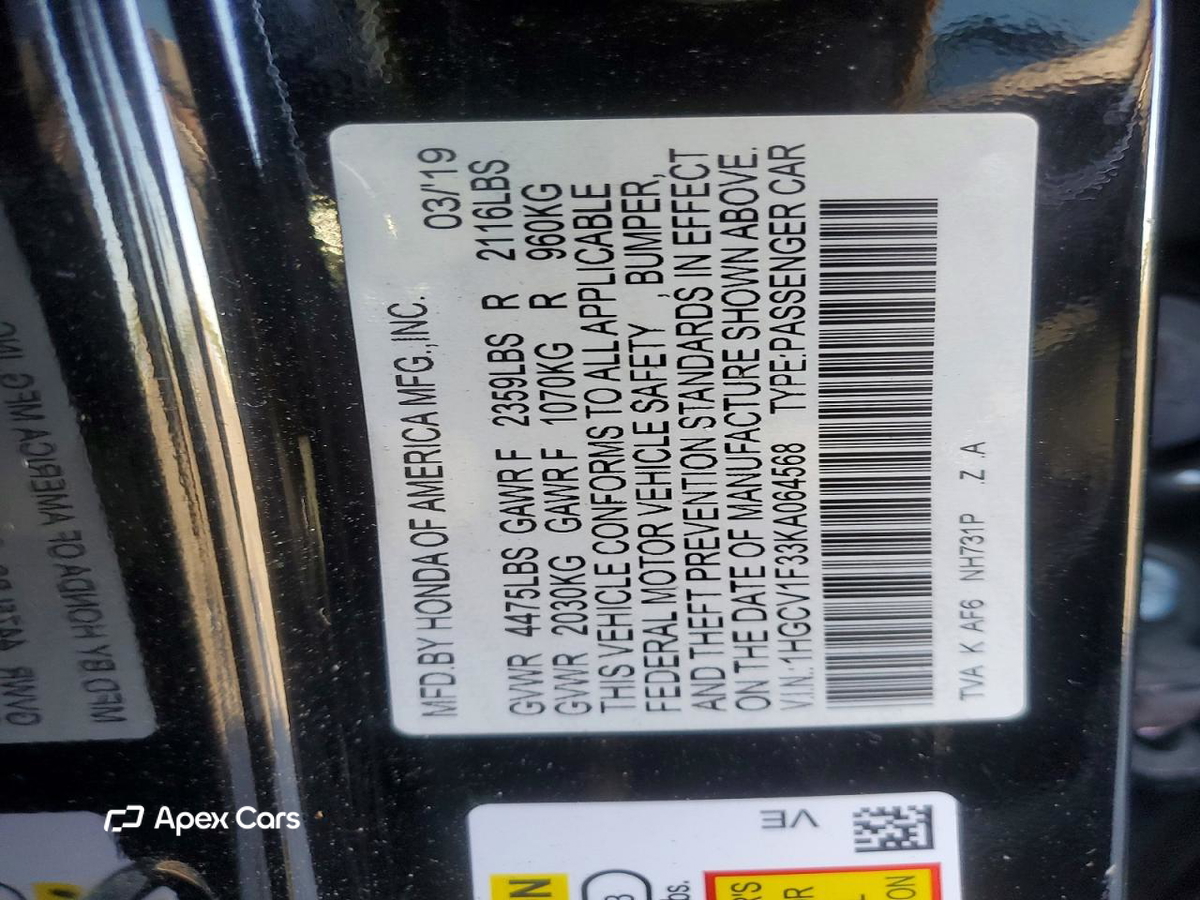 Honda Accord 2019