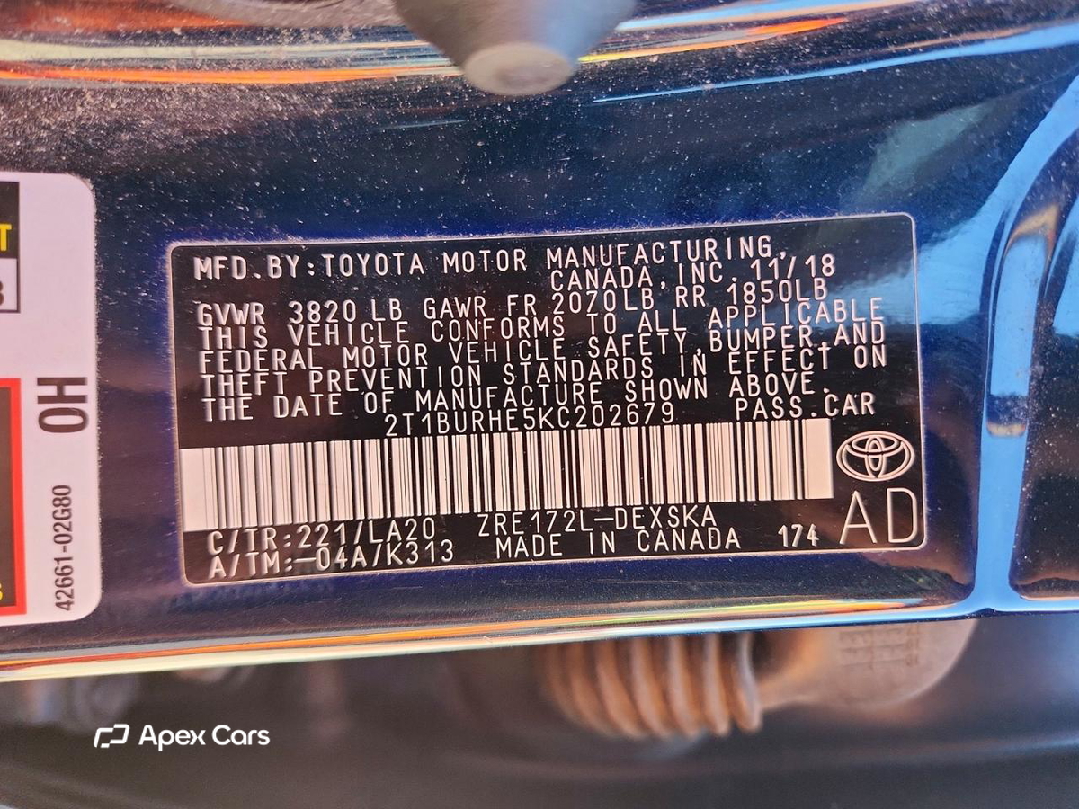 Toyota Corolla 2019