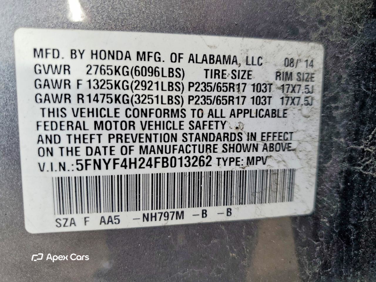 Honda Pilot 2015