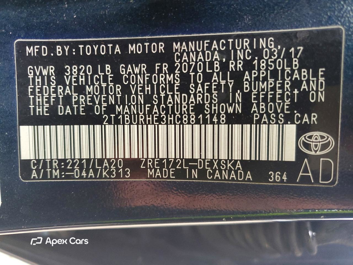 Toyota Corolla 2017