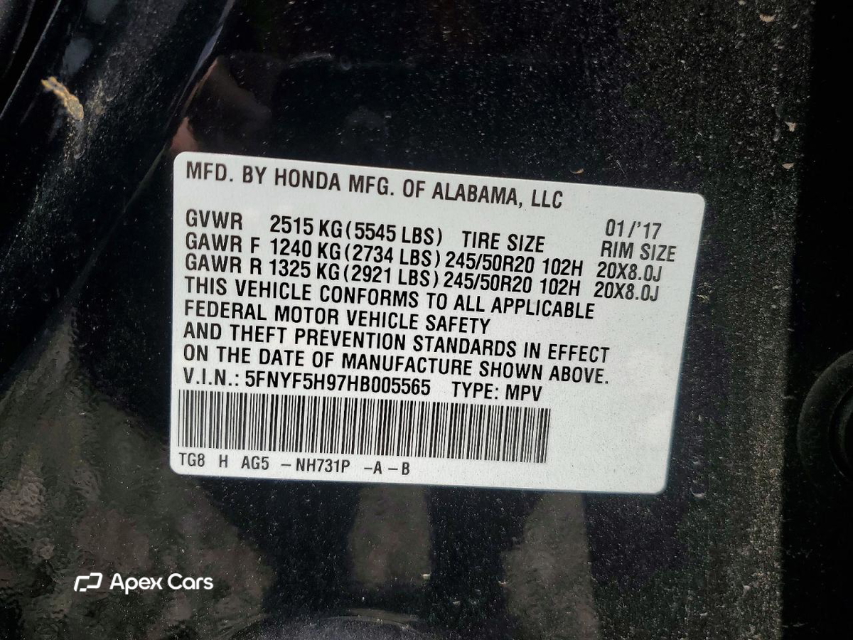 Honda Pilot 2017
