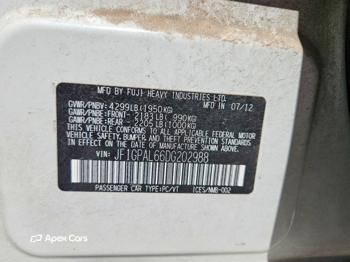 Subaru Impreza 2013