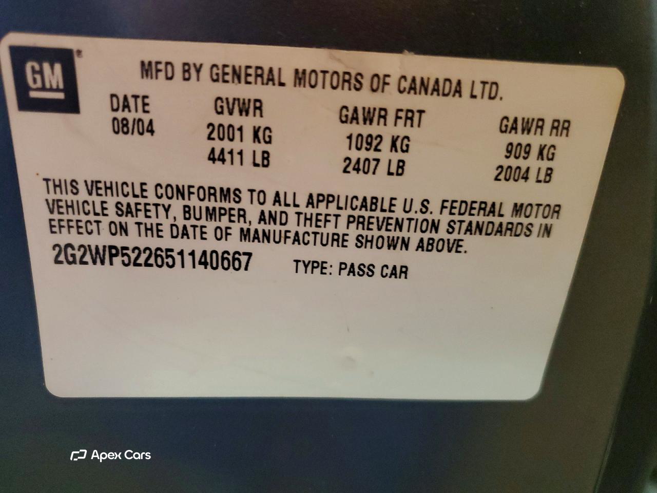 Pontiac Grand Prix 2005