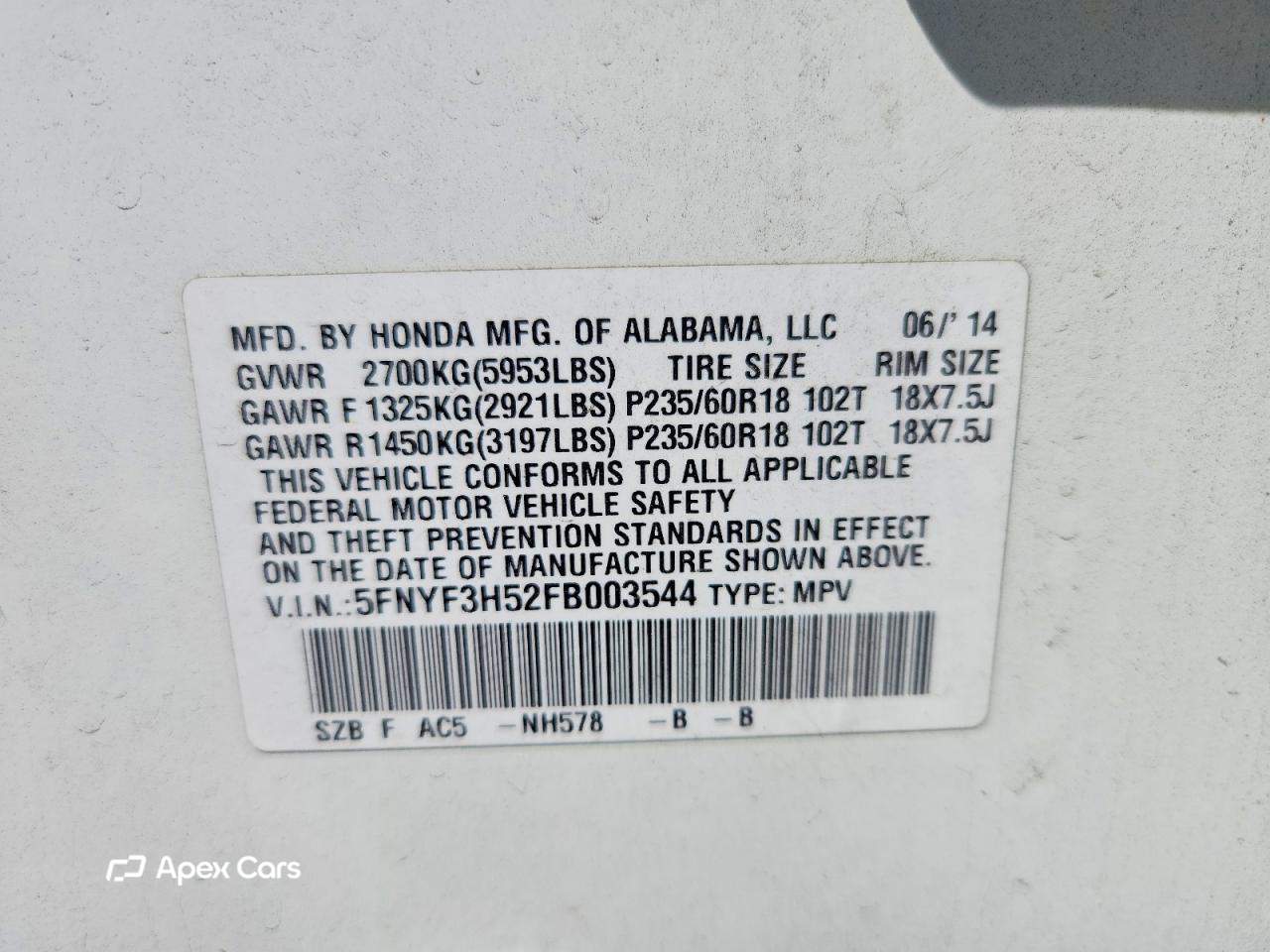 Honda Pilot 2015