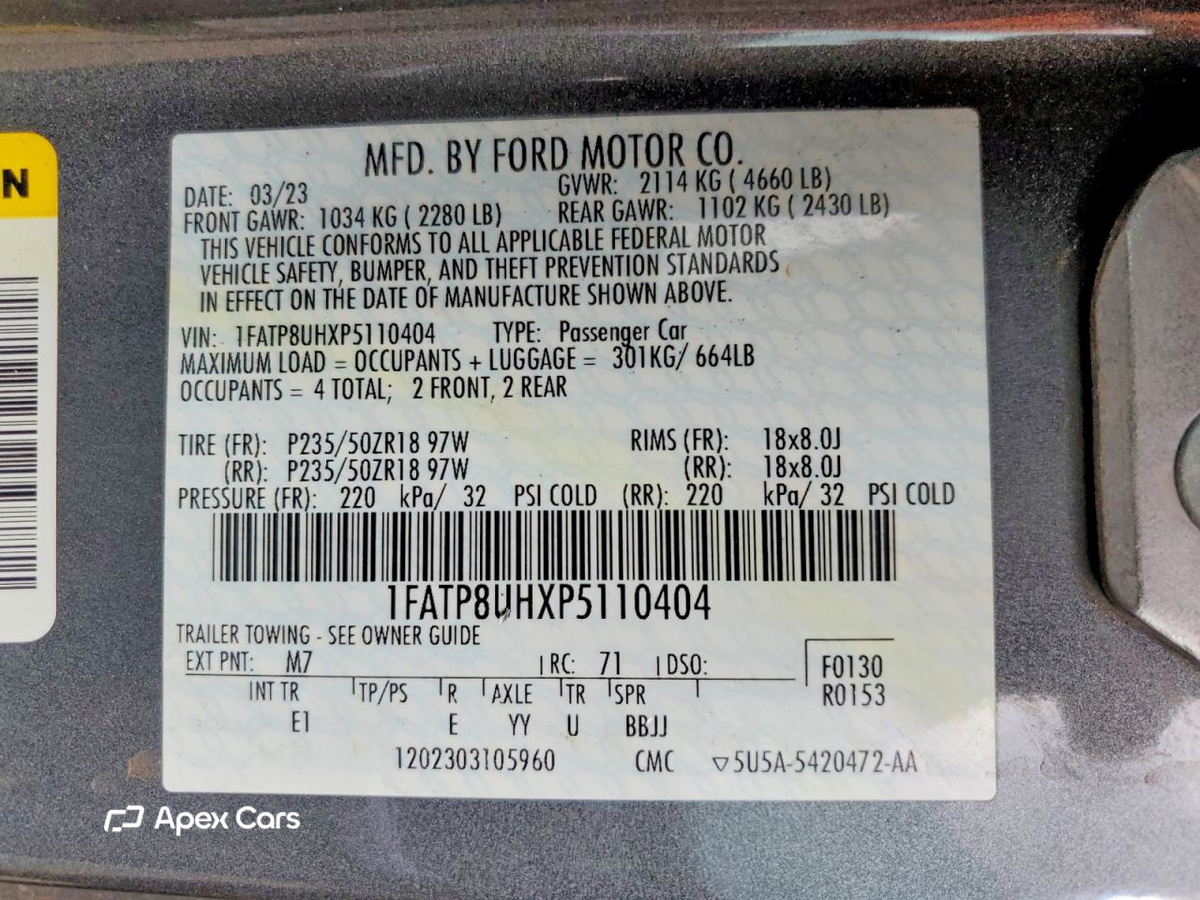 Ford Mustang 2023