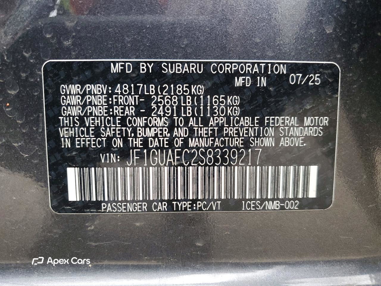 Subaru Impreza 2025