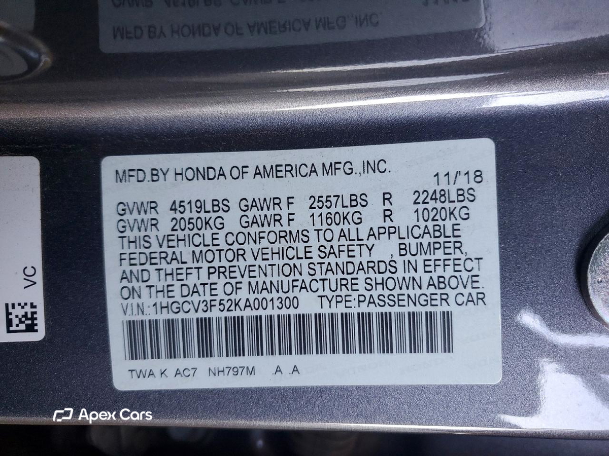 Honda Accord 2019