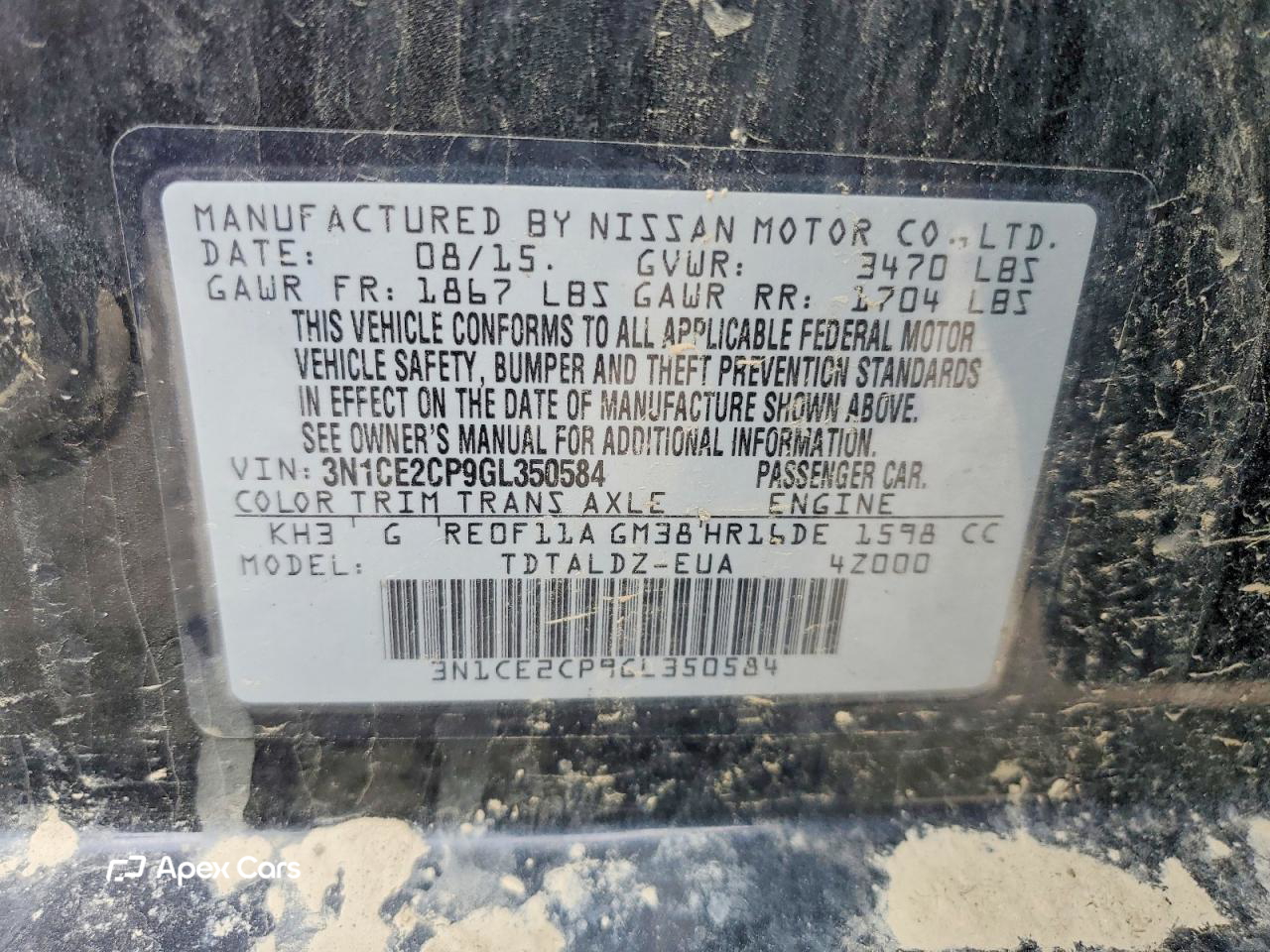 Nissan Versa 2016