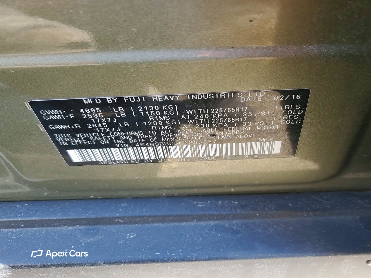 Subaru Outback 2016