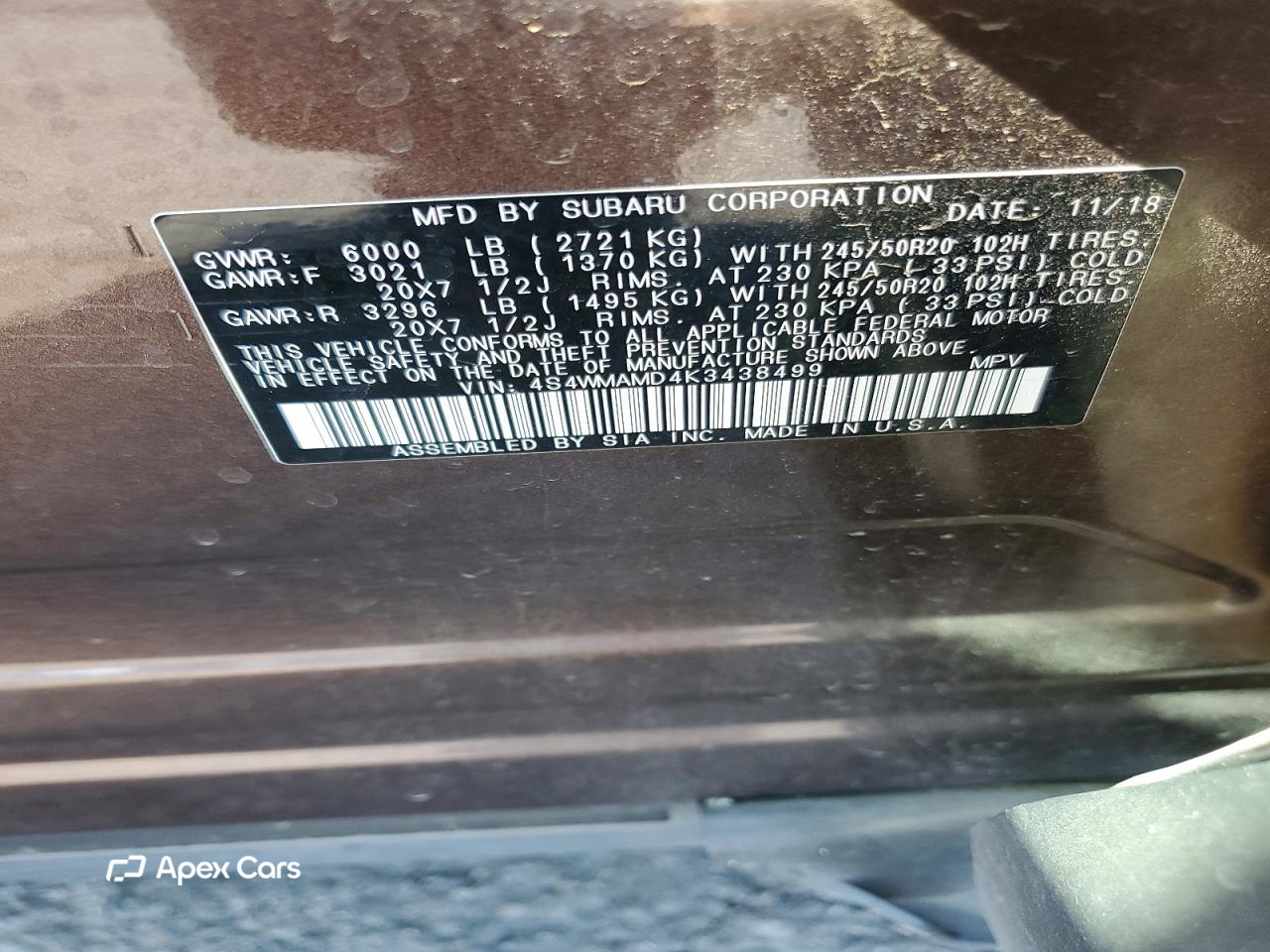 Subaru Ascent 2019