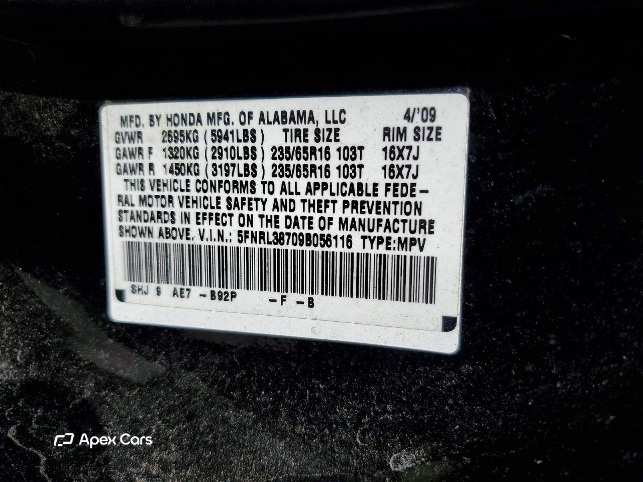 Honda Odyssey 2009