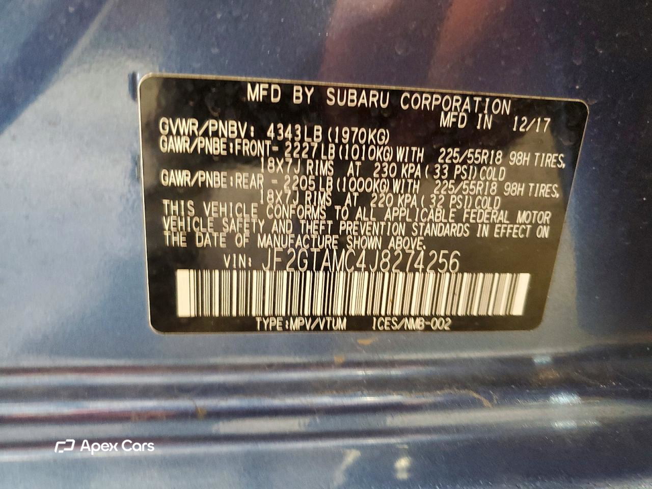 Subaru XV 2018