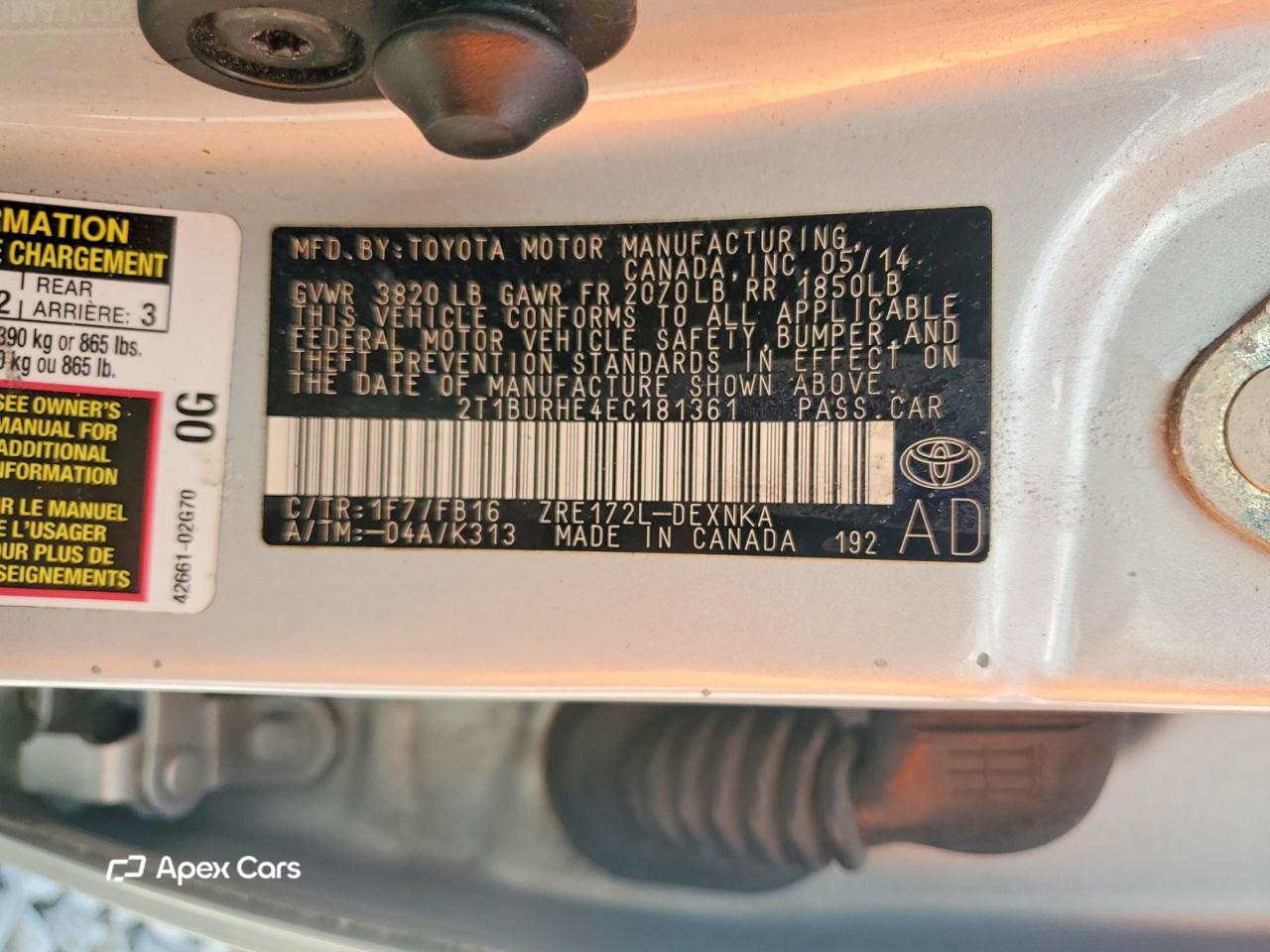 Toyota Corolla 2014