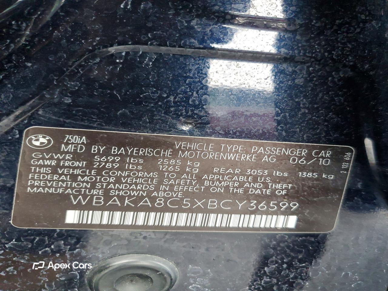 BMW Series 7 2011