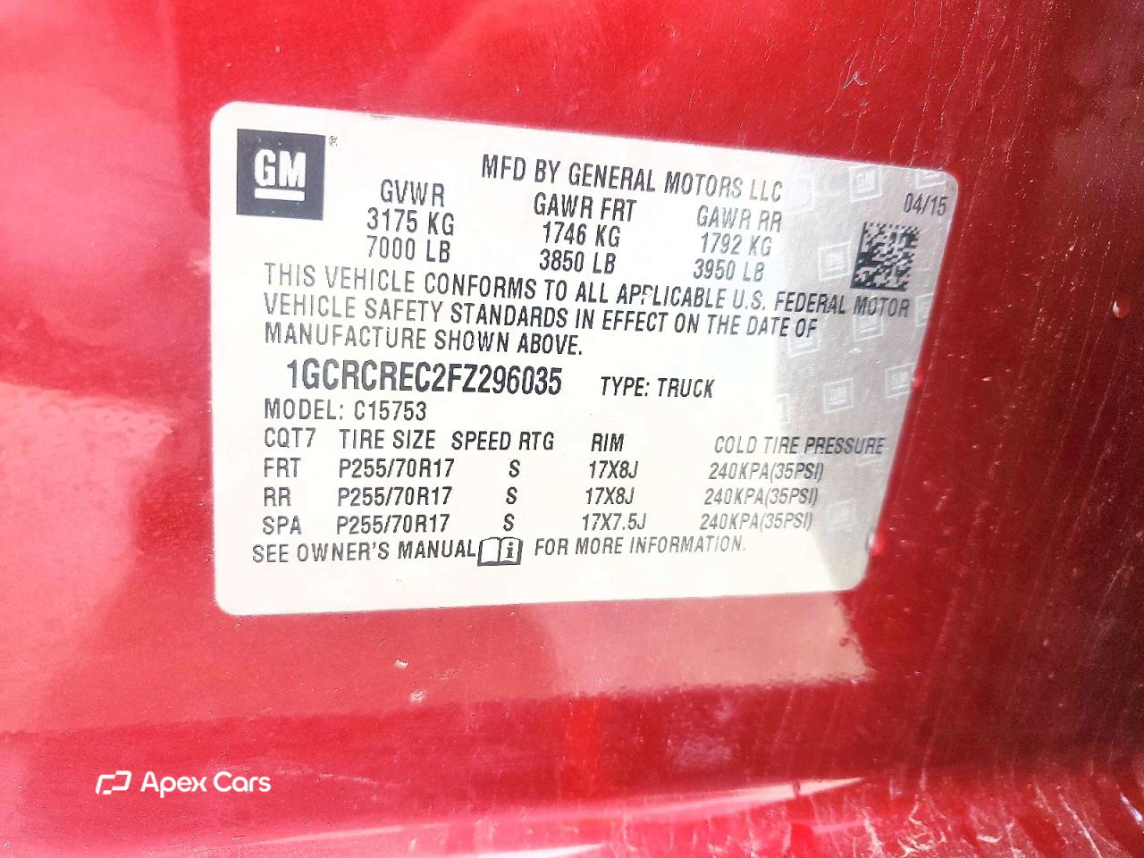 Chevrolet Silverado 2015