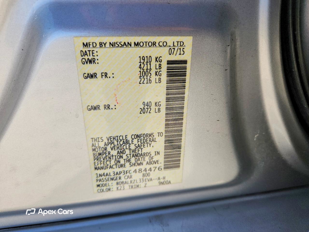 Nissan Altima 2015