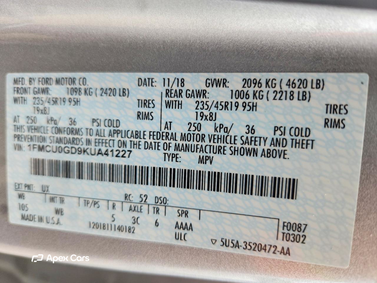 Ford Escape 2019