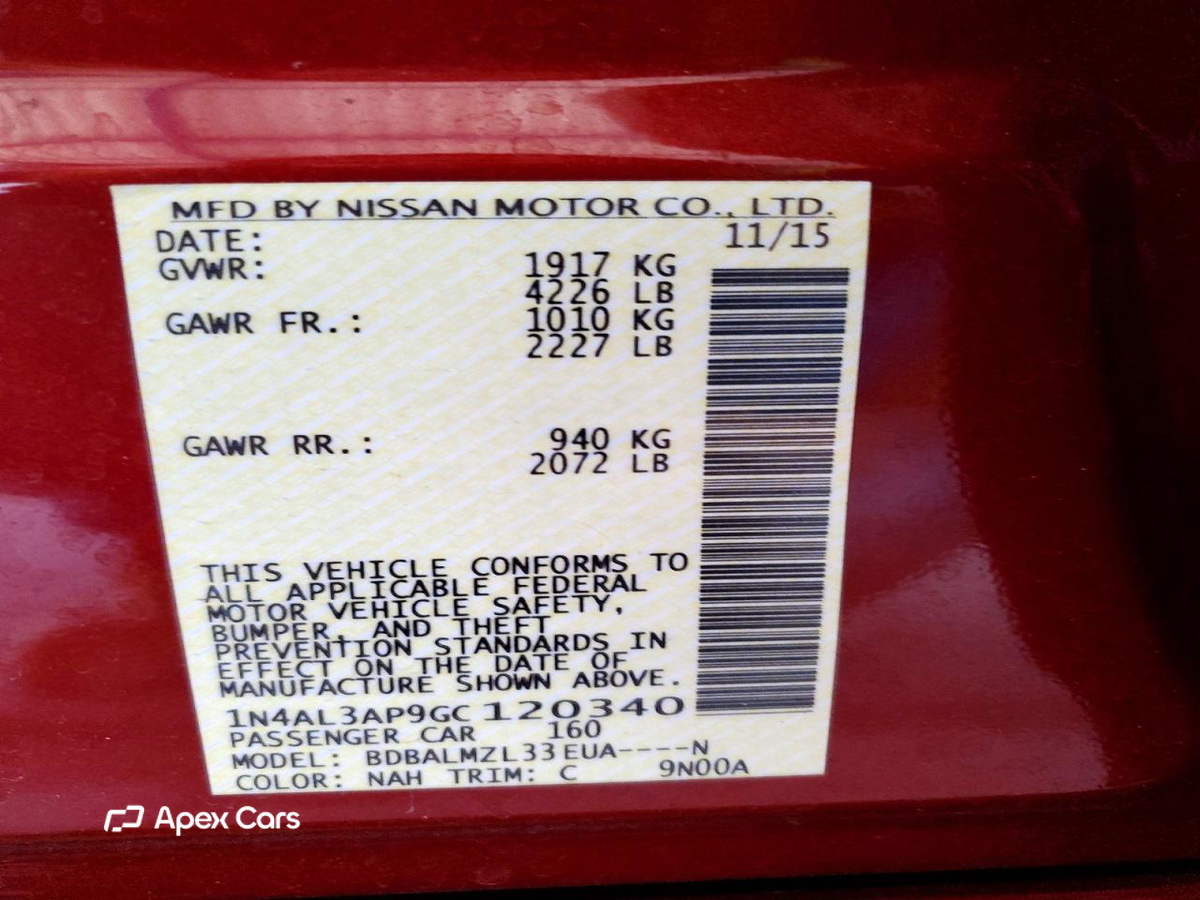 Nissan Altima 2016