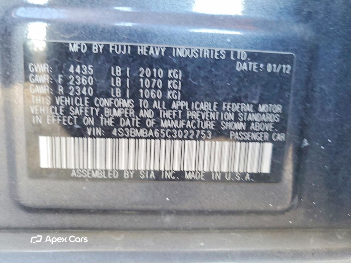 Subaru Legacy 2012