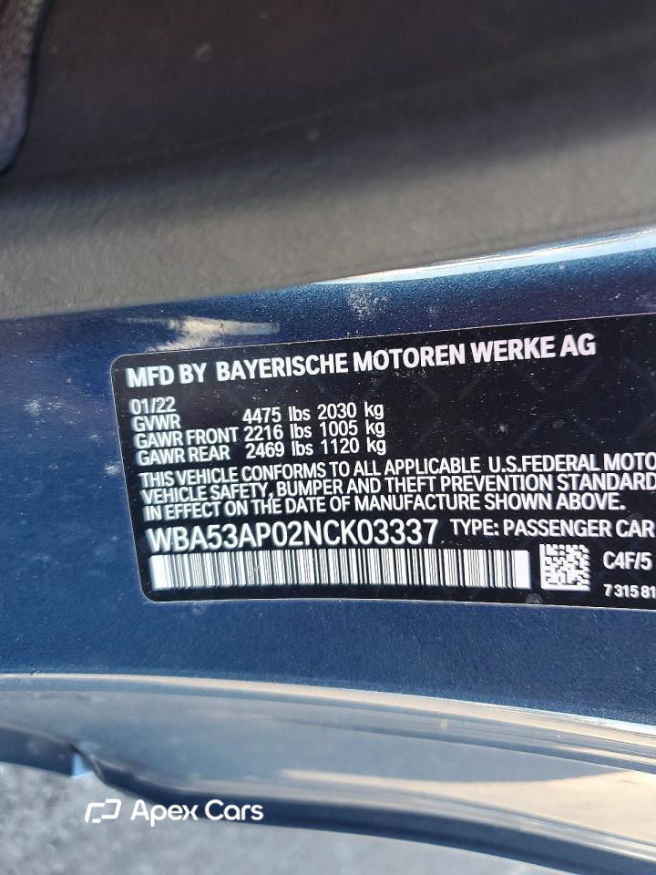 BMW Series 4 2022