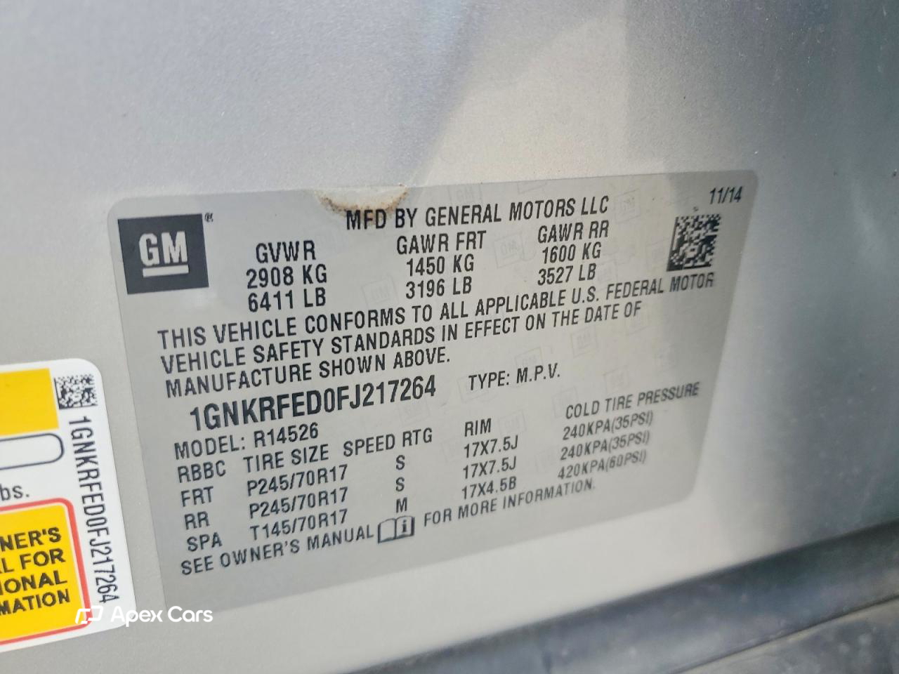 Chevrolet Traverse 2015