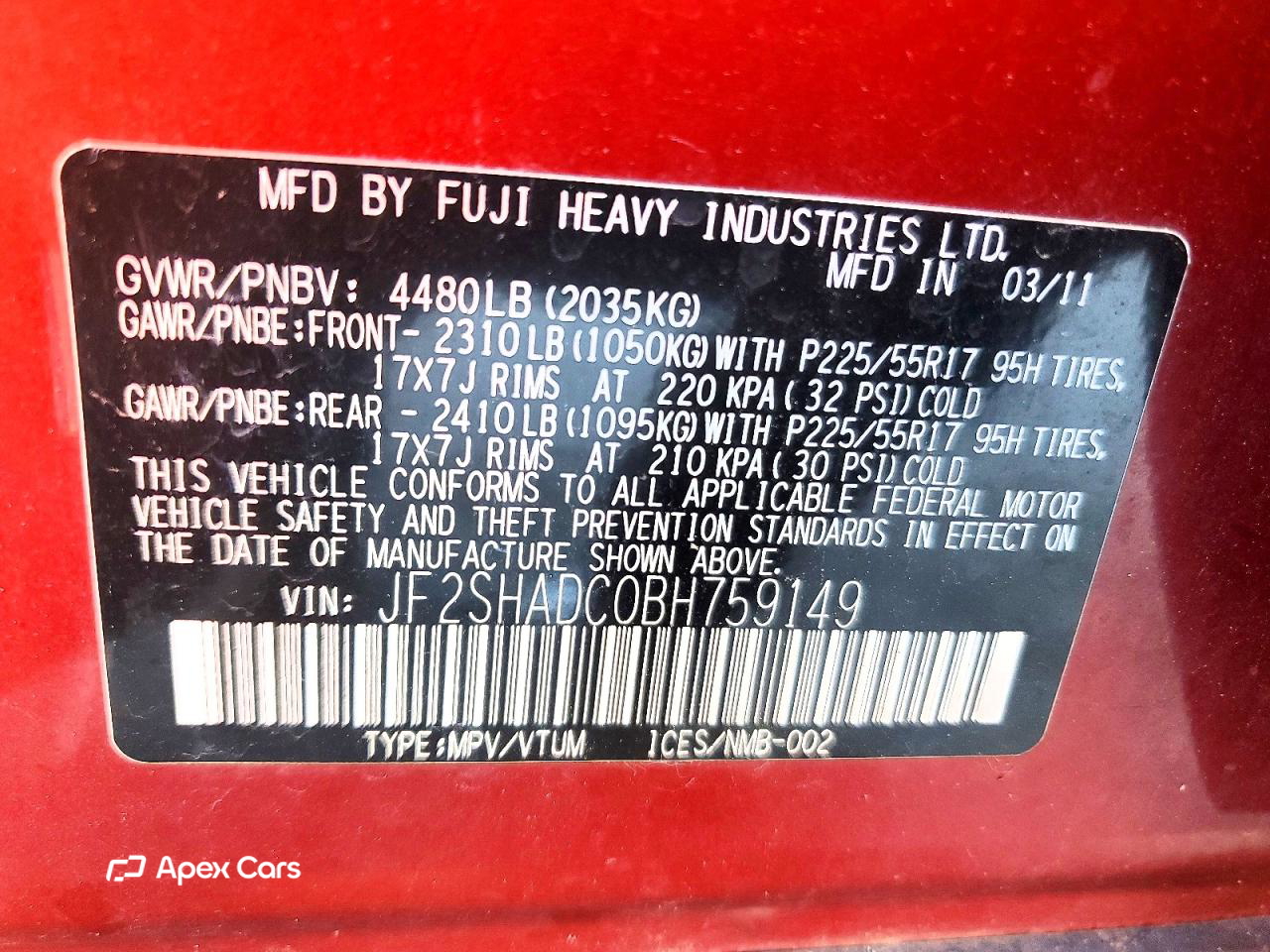 Subaru Forester 2011