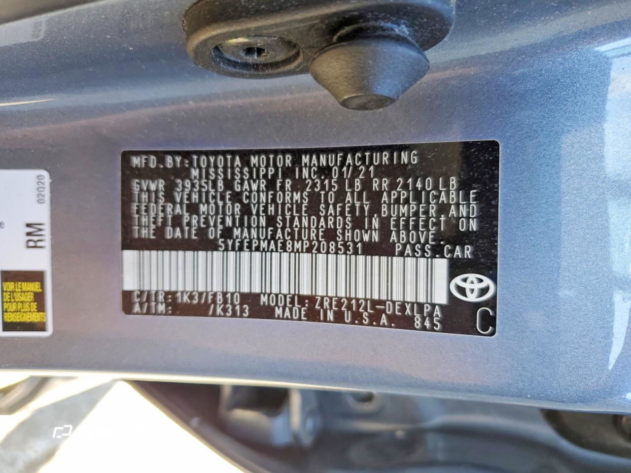 Toyota Corolla 2021