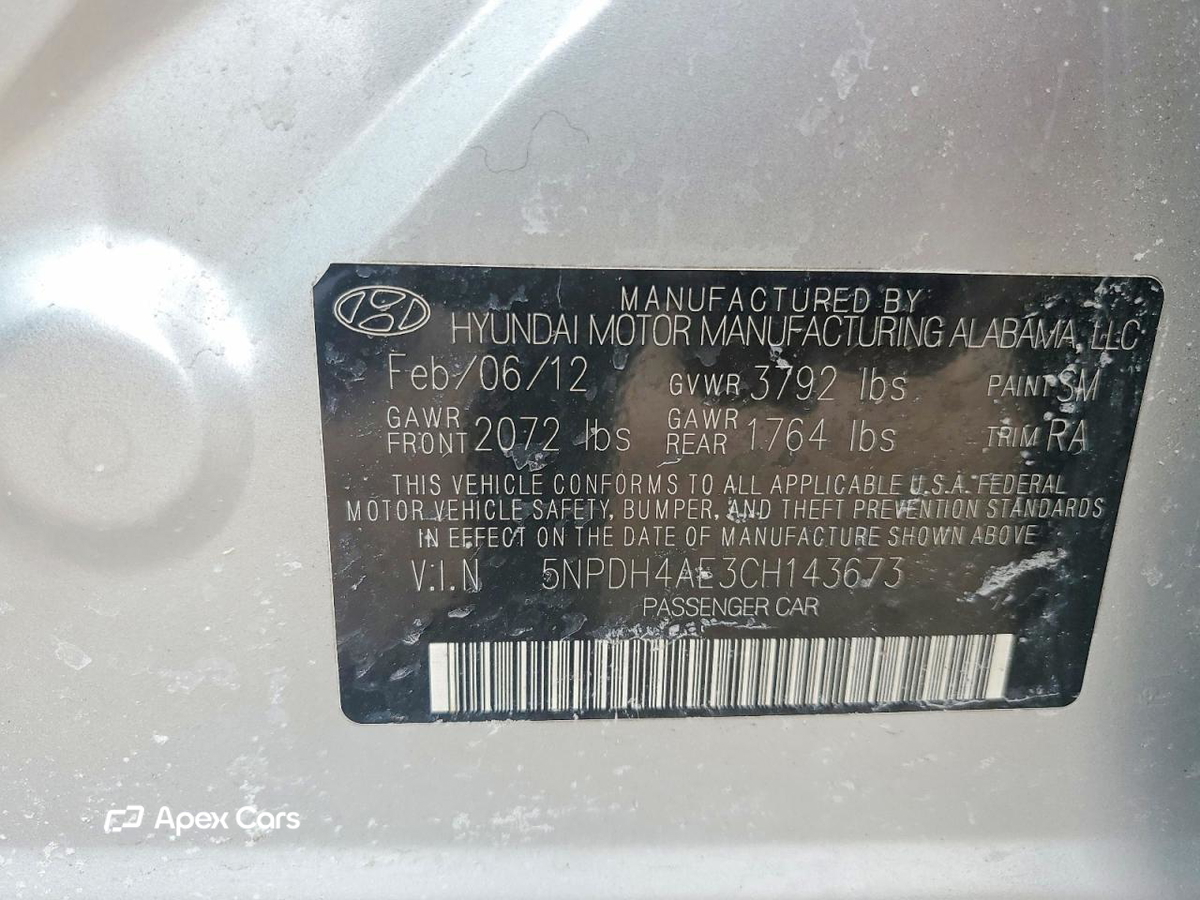 Hyundai Elantra 2012