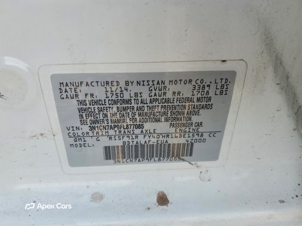 Nissan Versa 2015