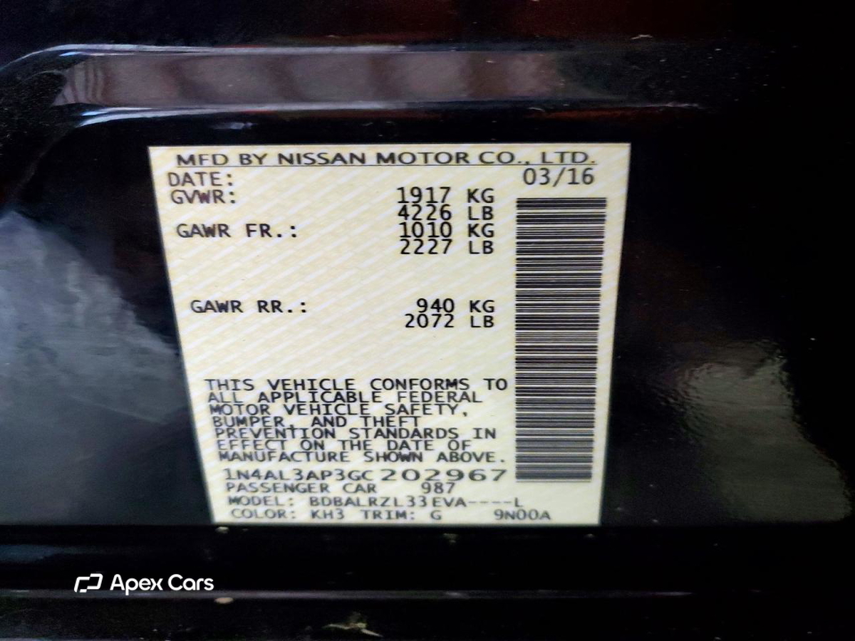 Nissan Altima 2016