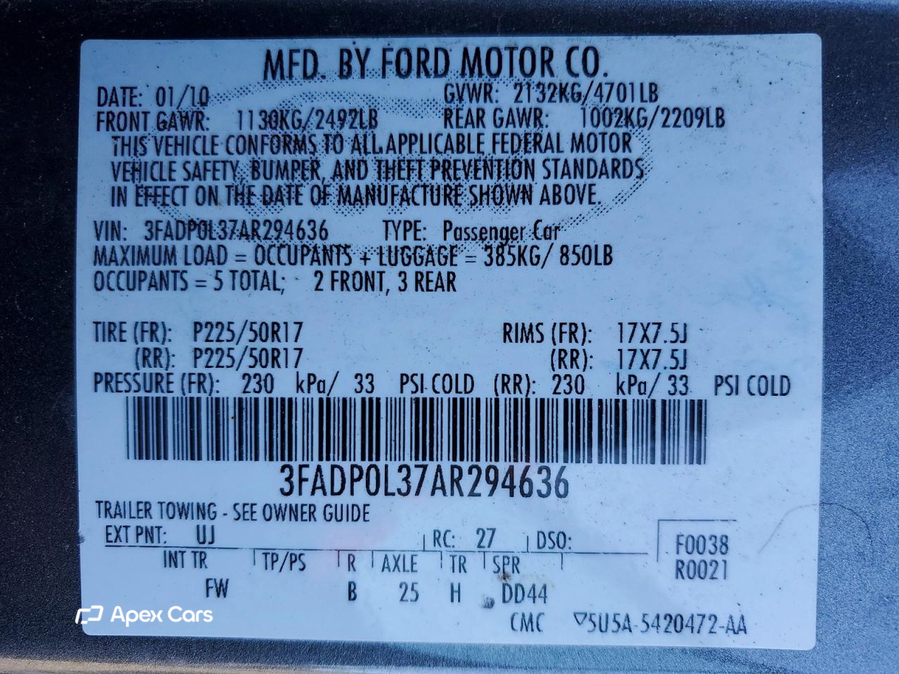 Ford Fusion 2010