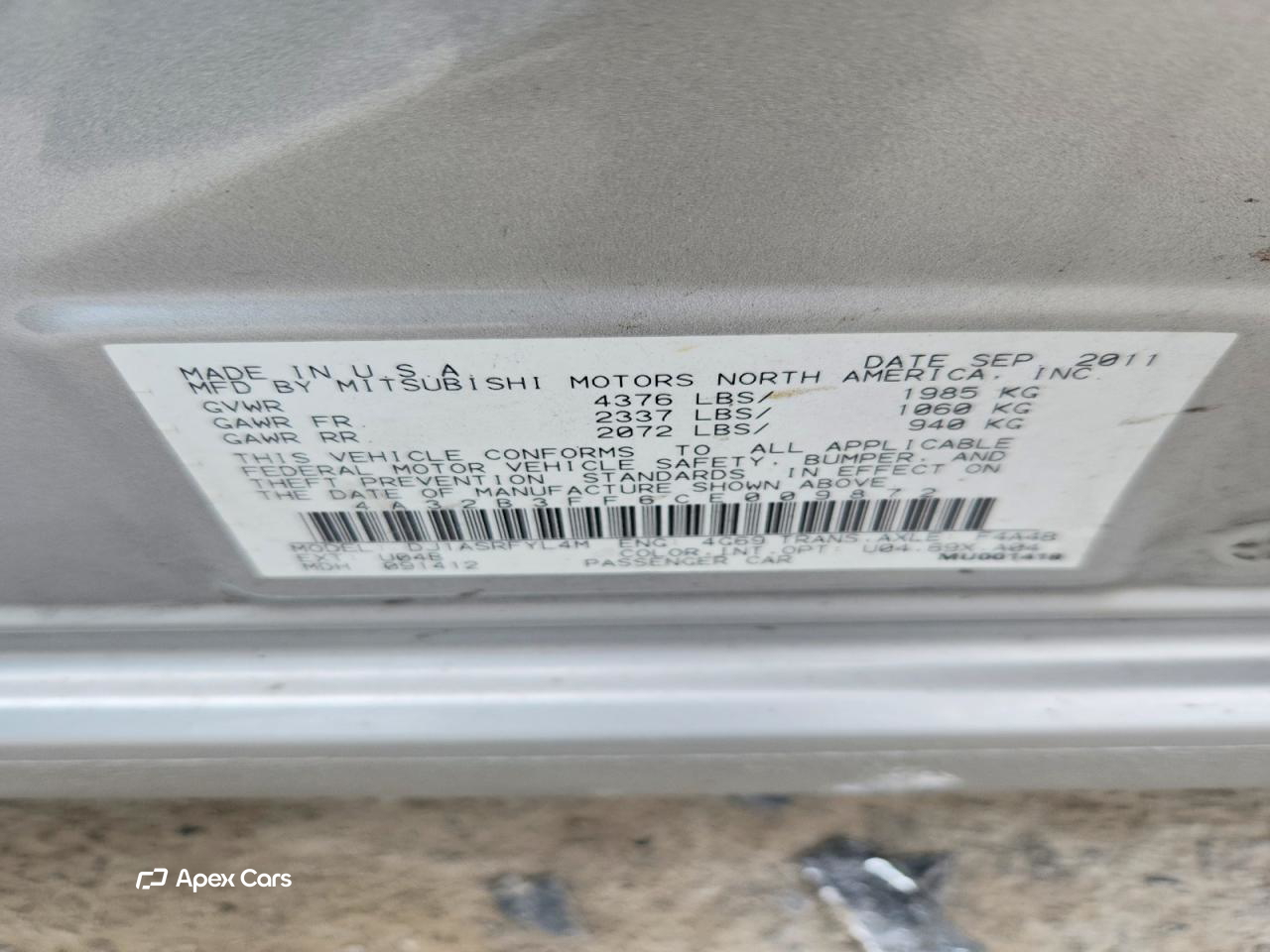 Mitsubishi Galant 2012