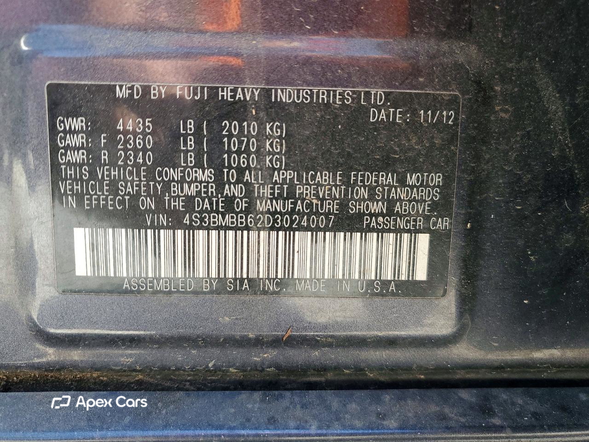 Subaru Legacy 2013