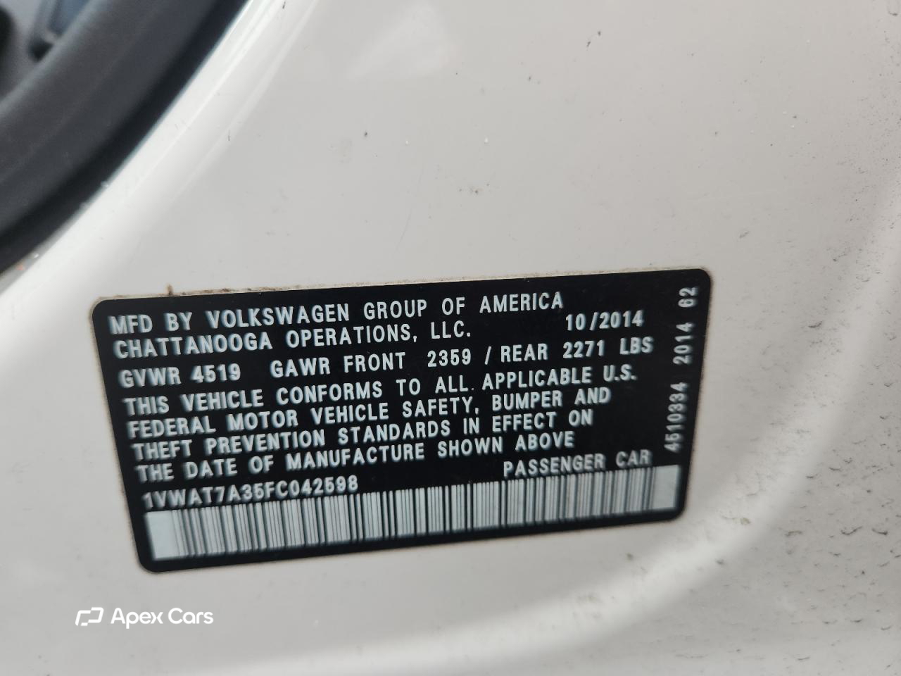 Volkswagen Passat 2015