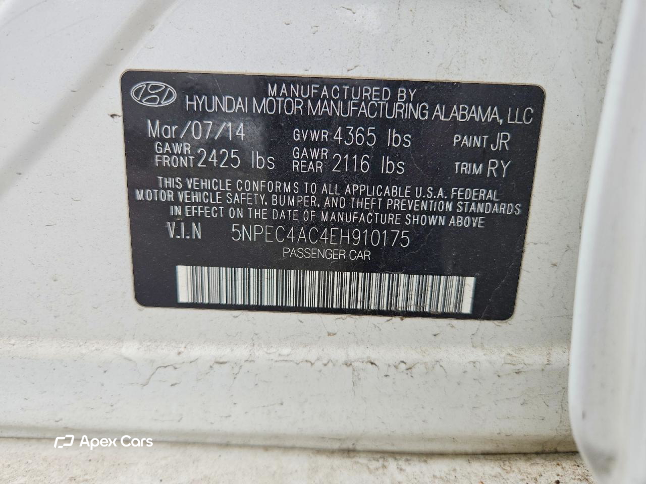 Hyundai Sonata 2014