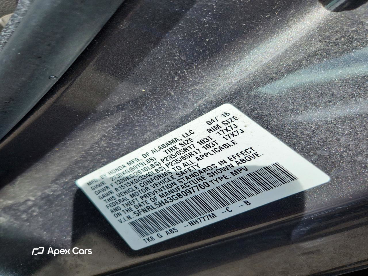 Honda Odyssey 2016