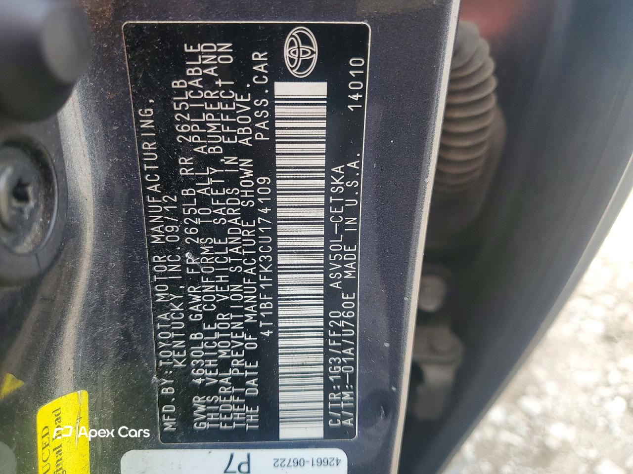 Toyota Camry 2012