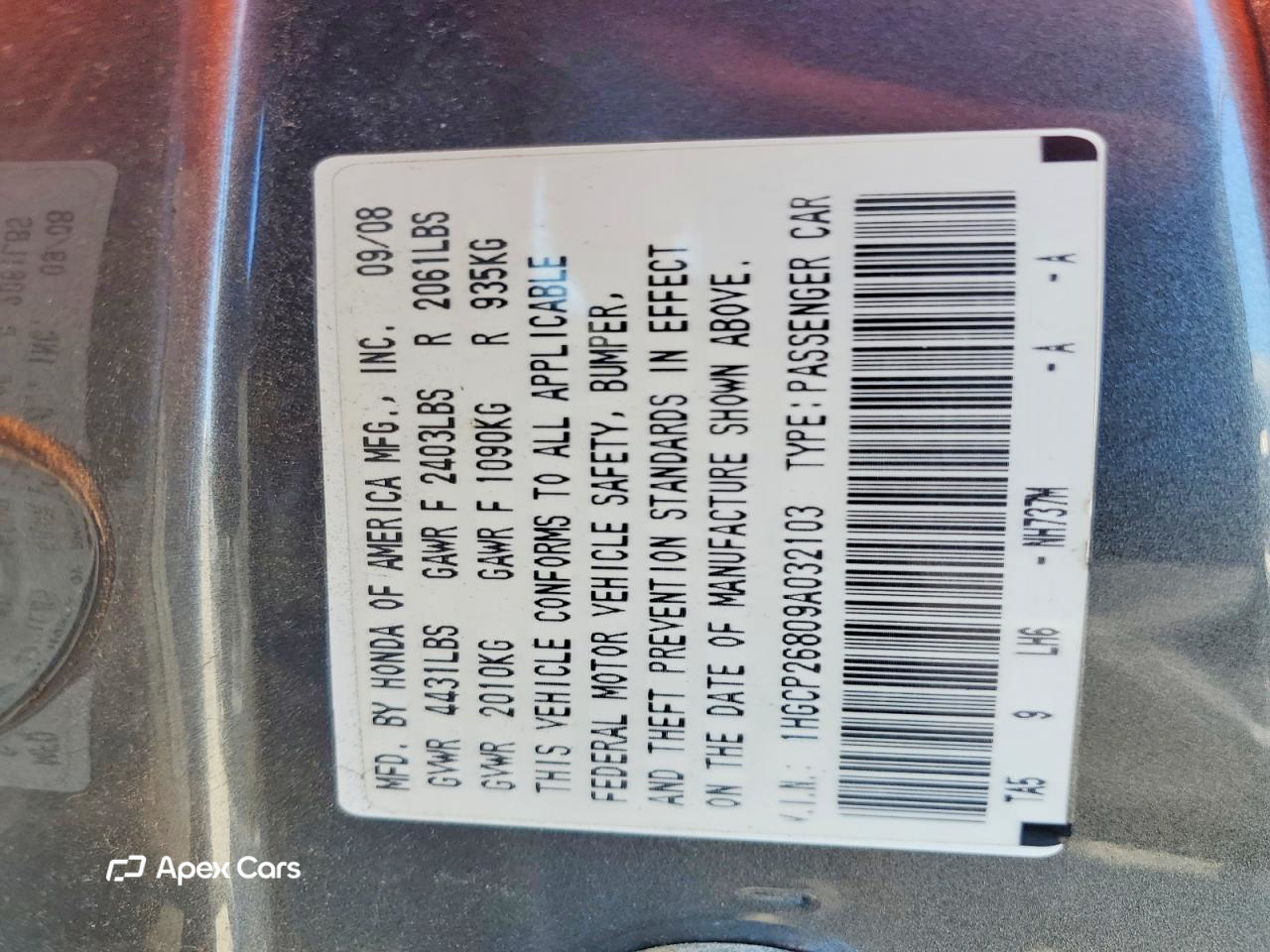 Honda Accord 2009