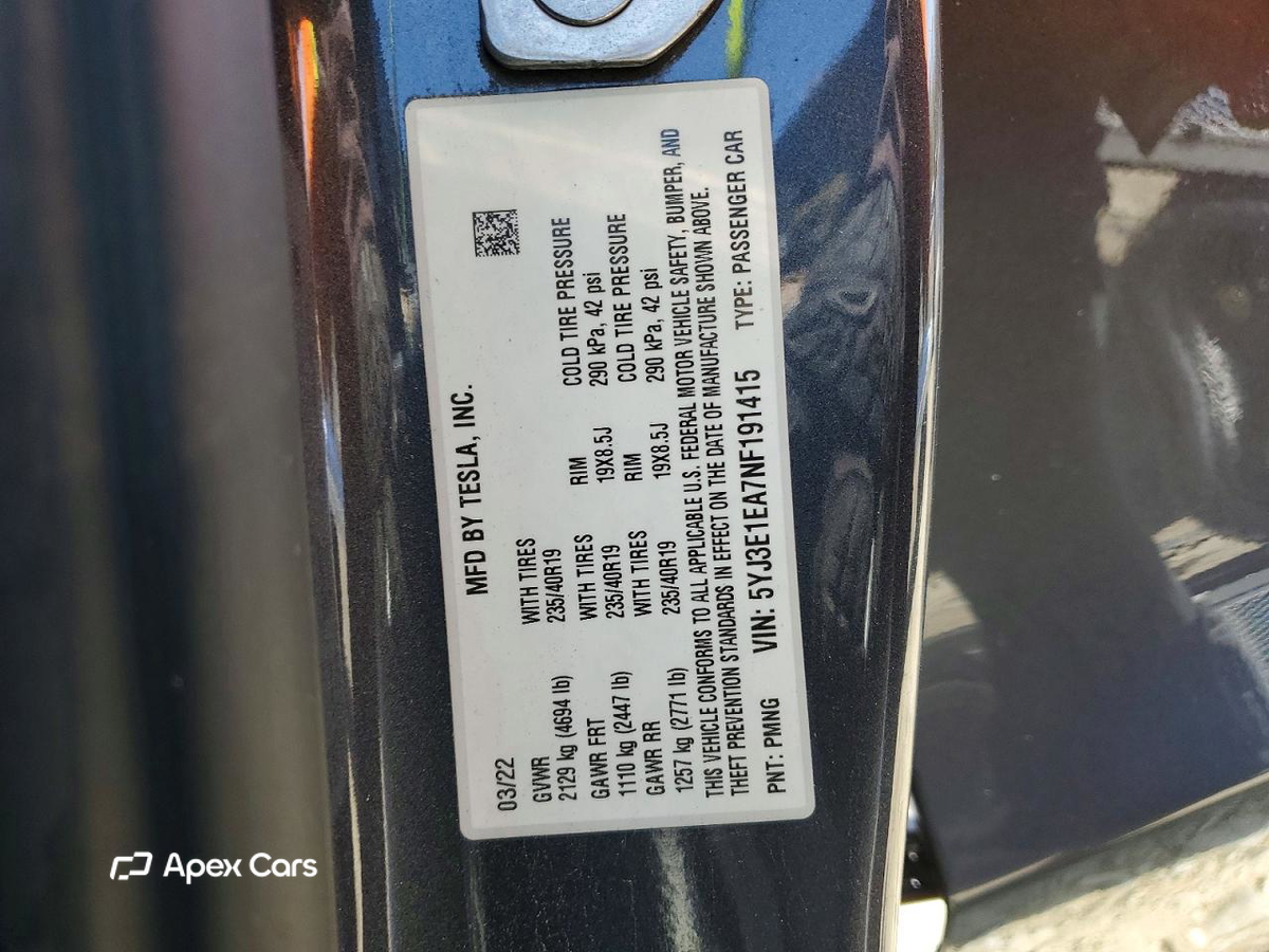 Tesla Model 3 2022