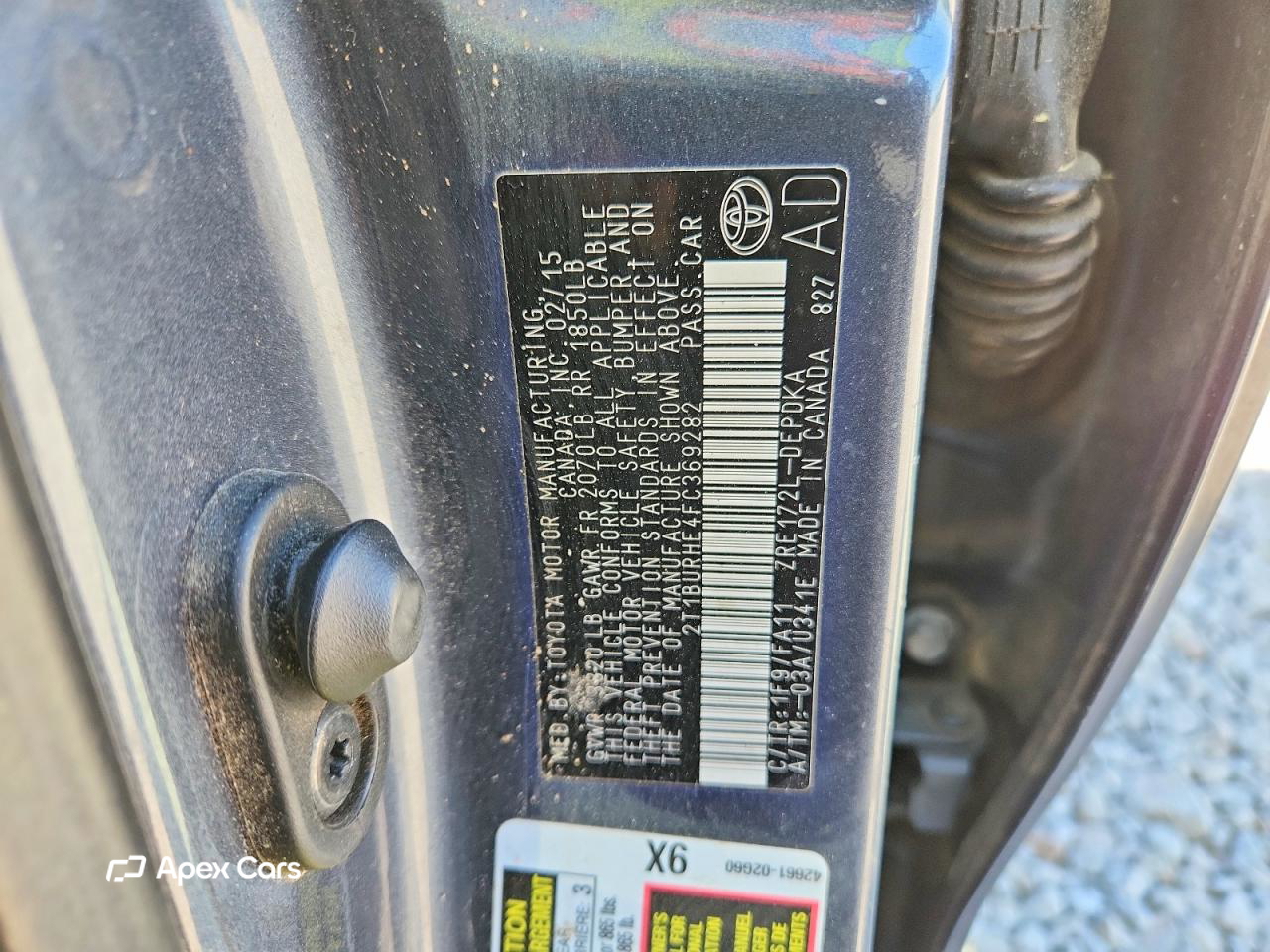 Toyota Corolla 2015