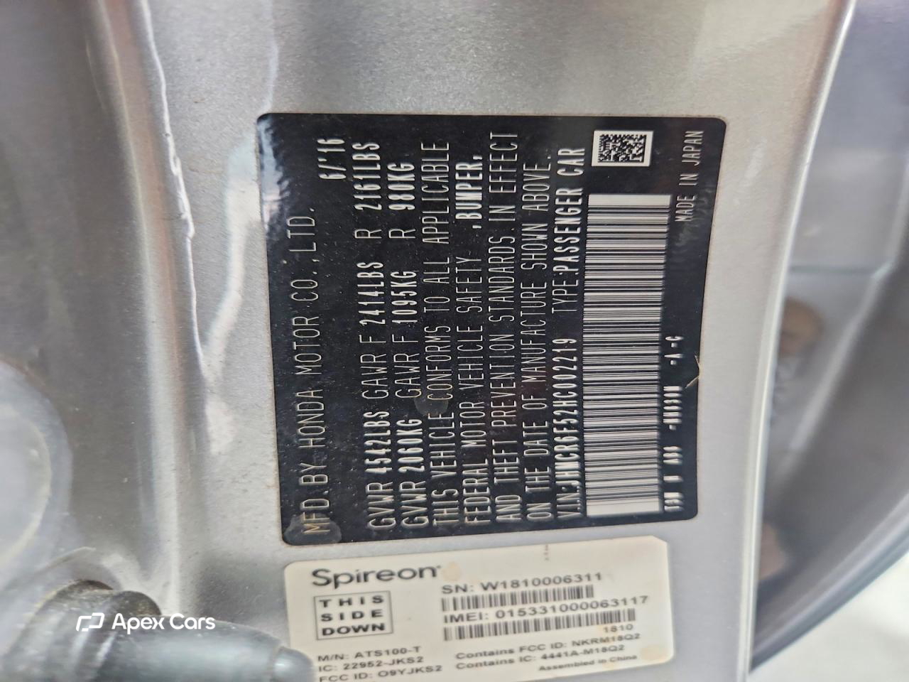 Honda Accord 2017