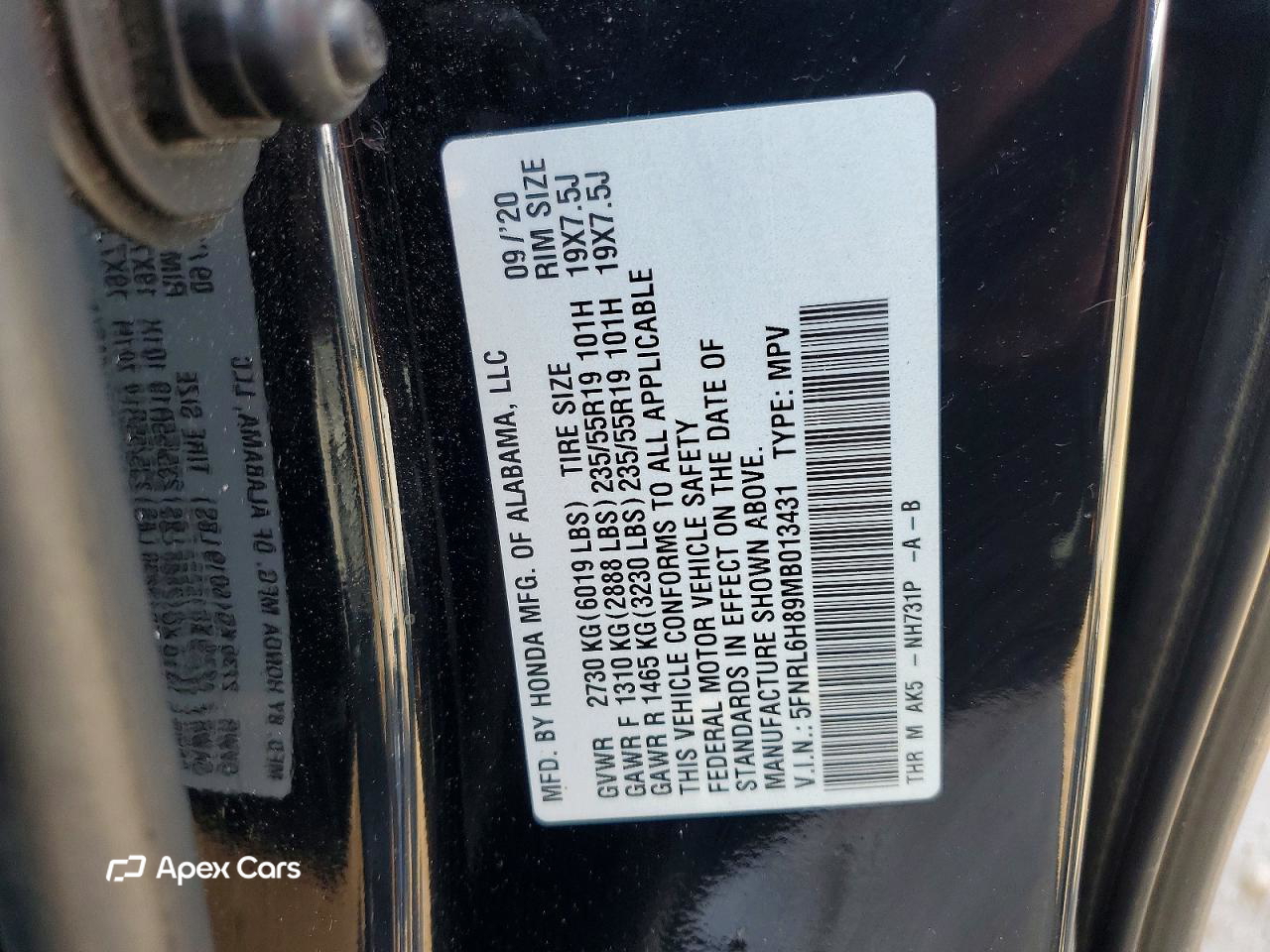 Honda Odyssey 2021