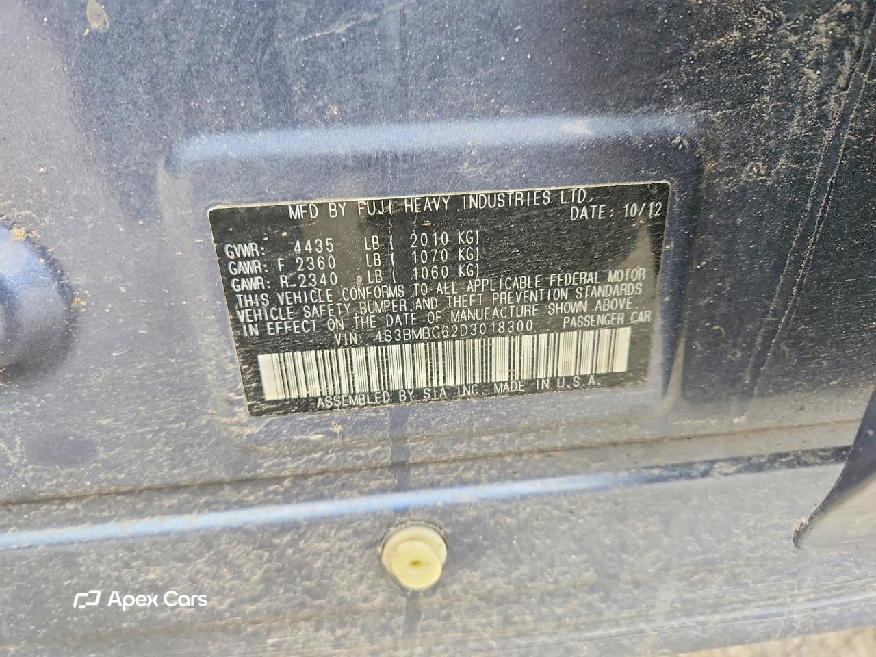 Subaru Legacy 2013