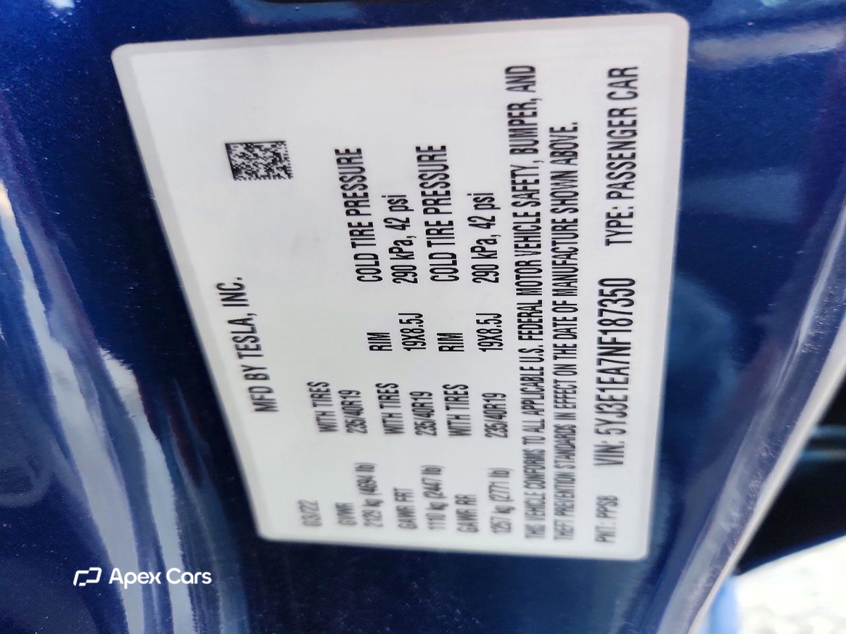 Tesla Model 3 2022