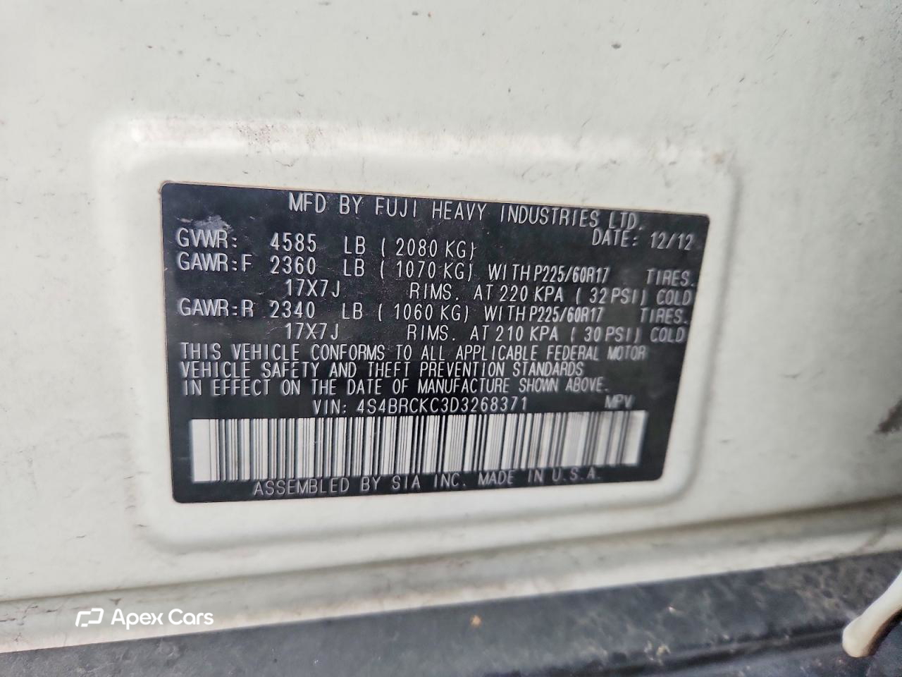 Subaru Outback 2013
