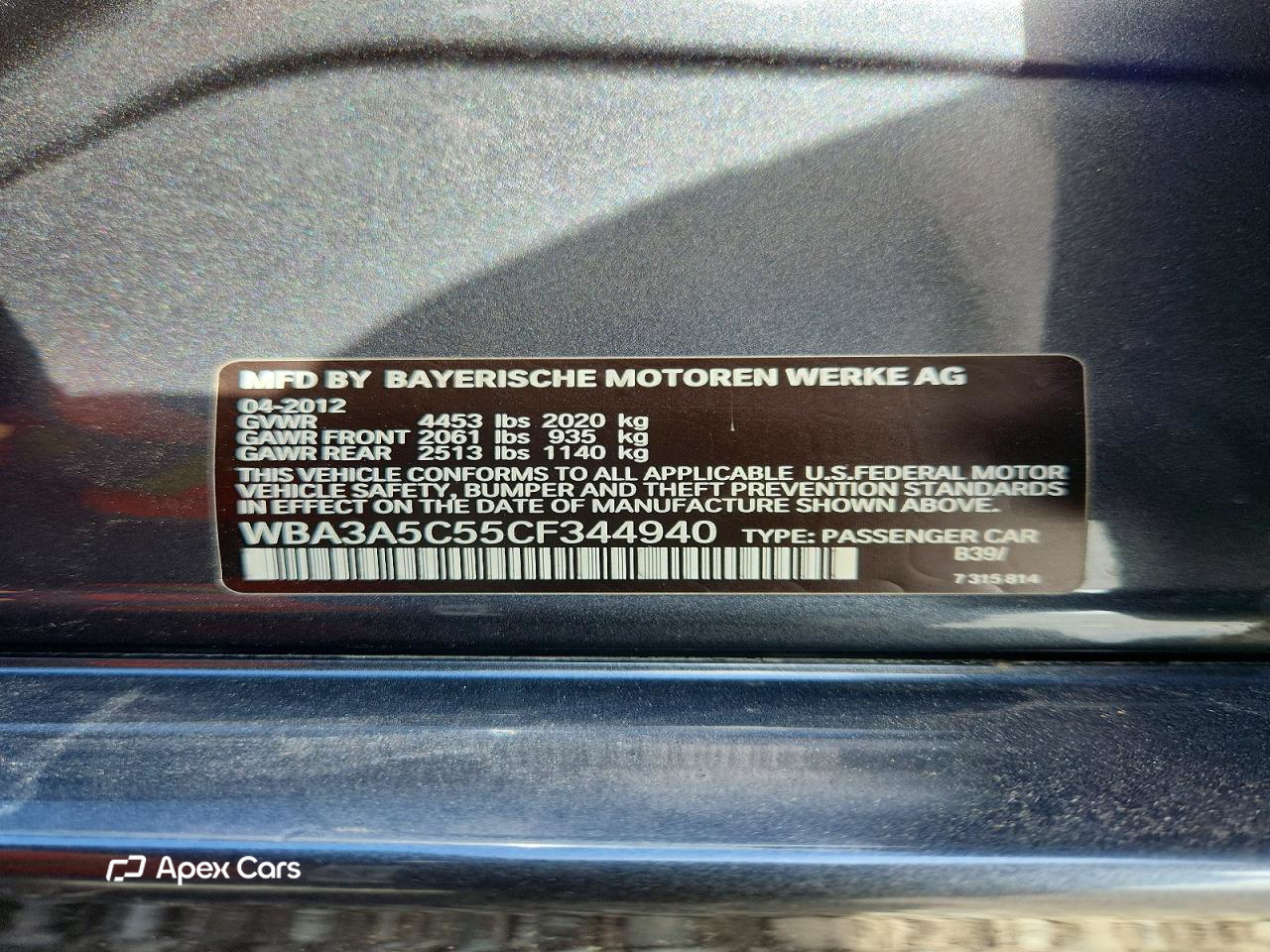 BMW Series 3 2012