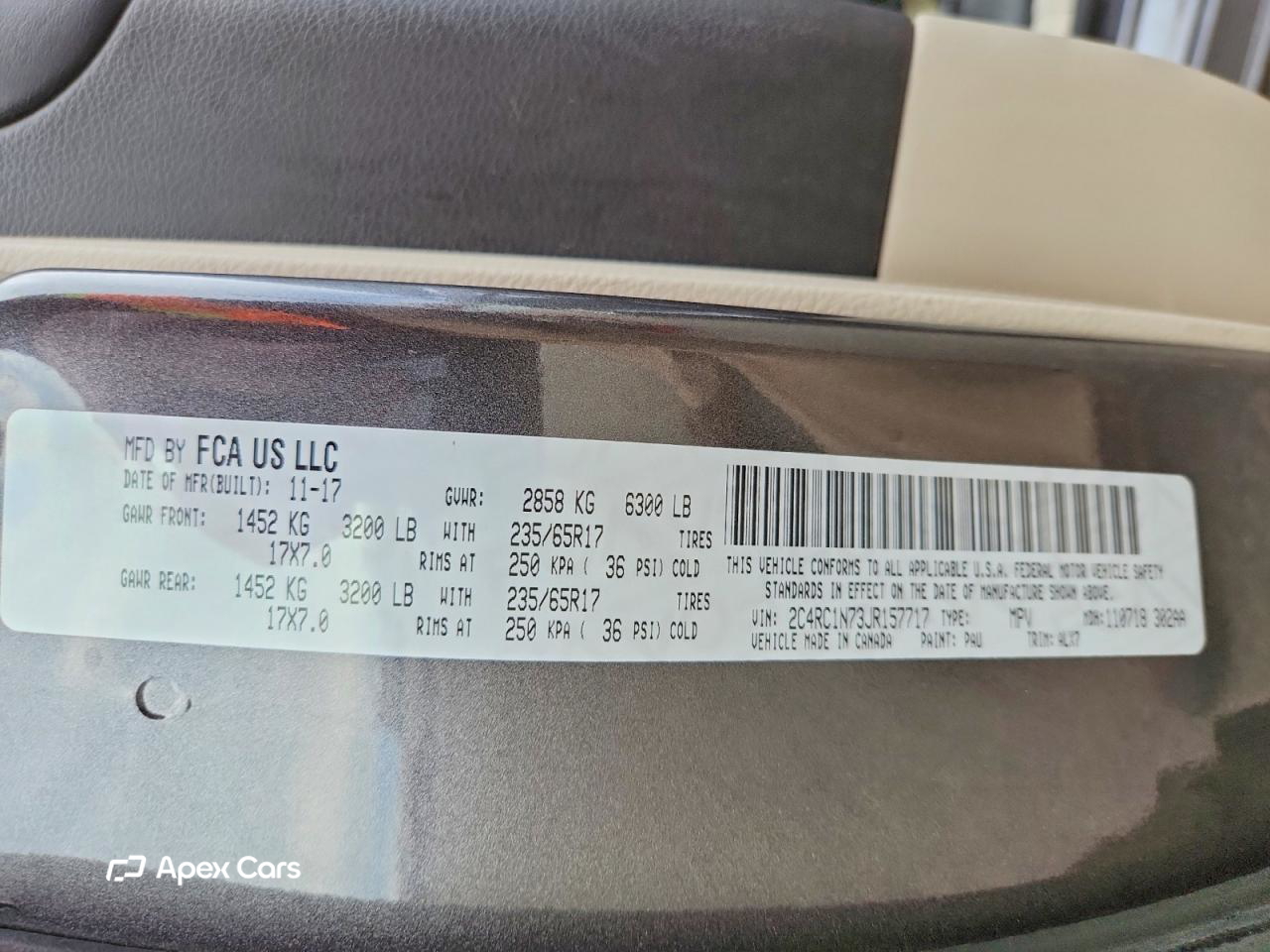 Chrysler Pacifica 2018
