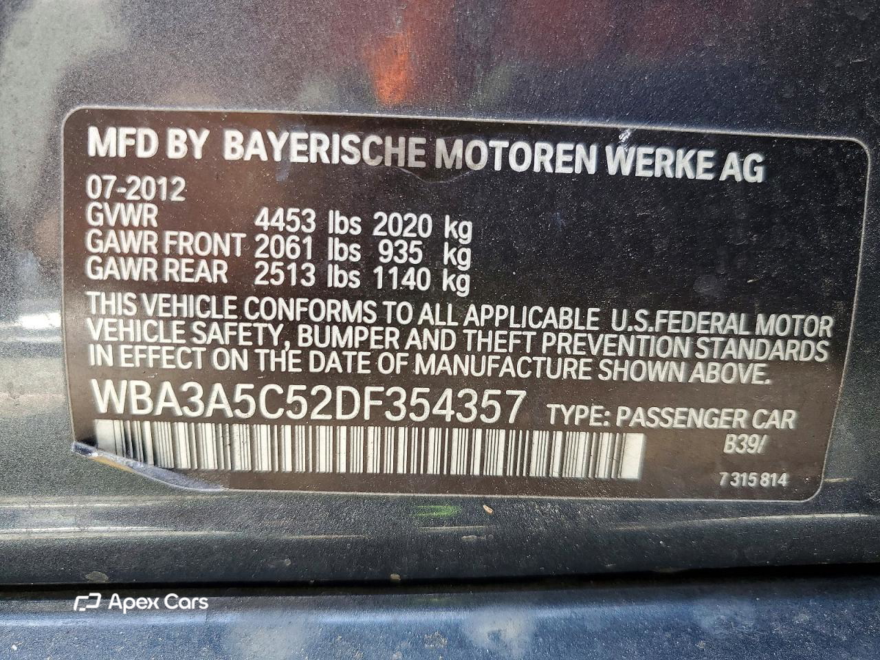BMW Series 3 2013